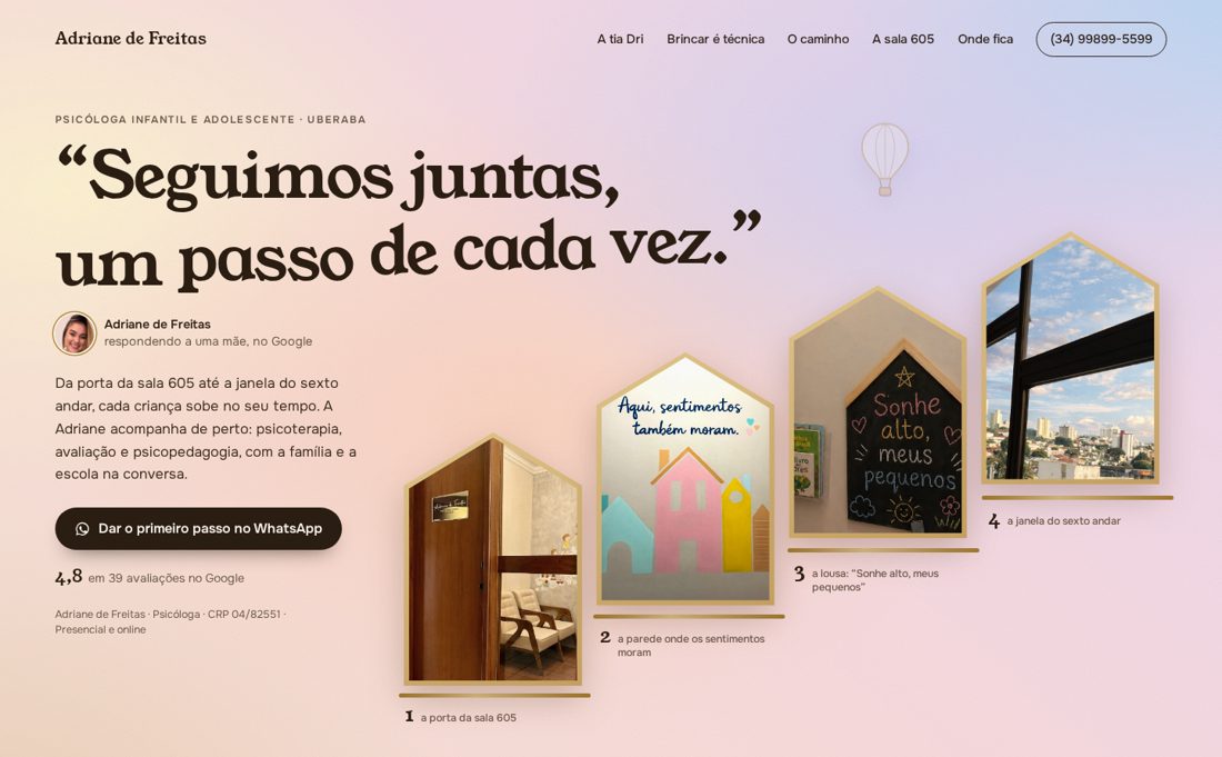 Website hero built by the Sites operator