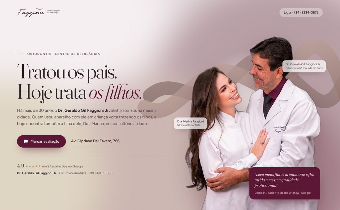 Website hero built by the Sites operator